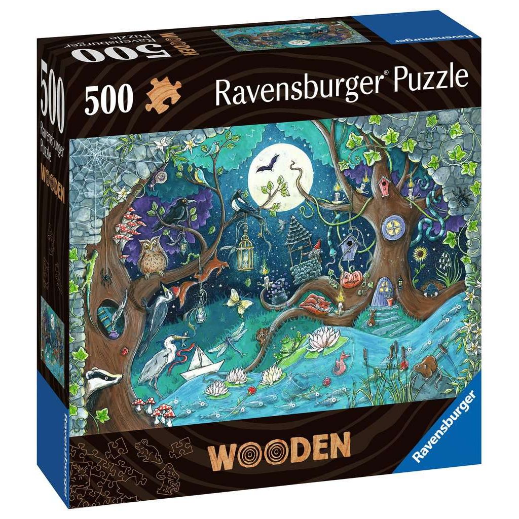 Ravensburger 500 Piece Puzzle Wooden Fantasy Forest