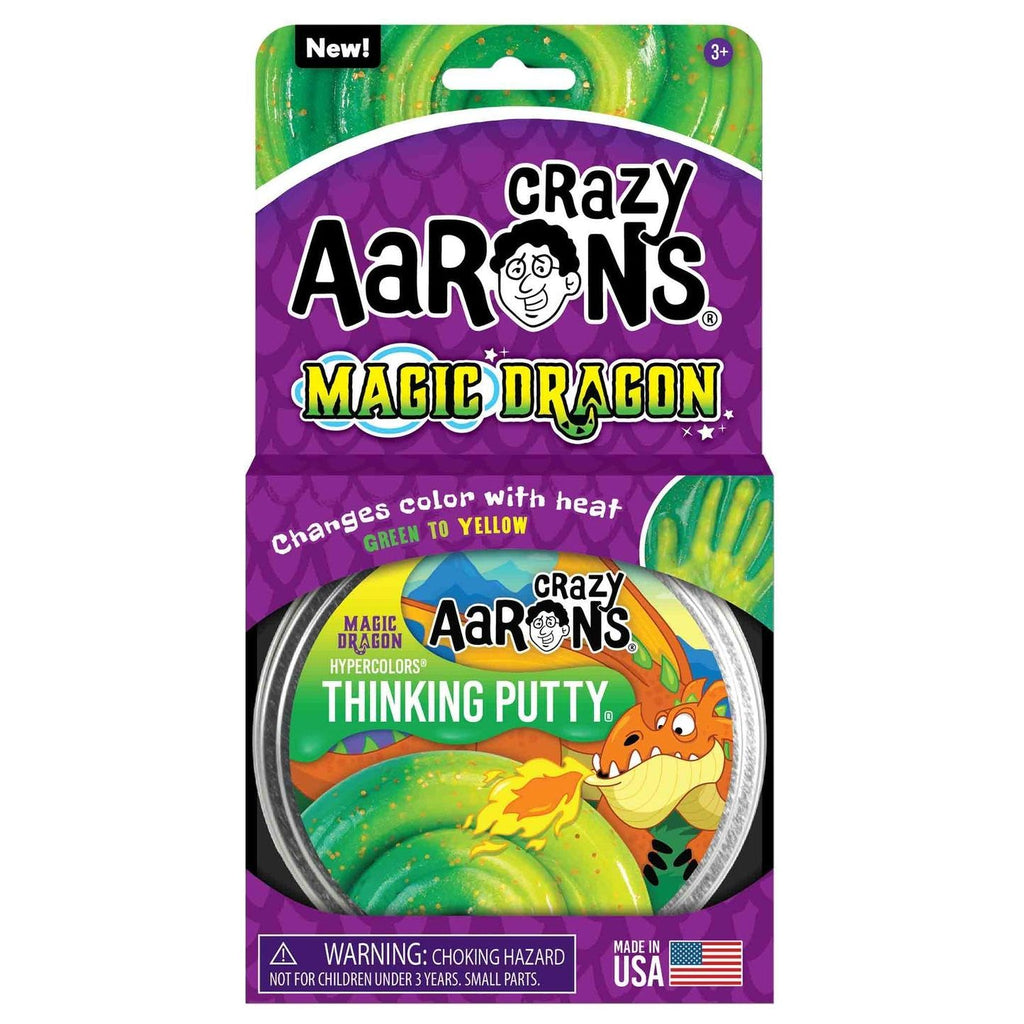 Crazy Aaron's Thinking Putty 4" Tin Hypercolours Magic Dragon
