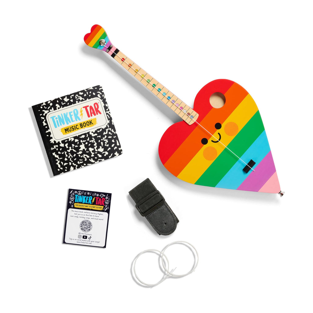TinkerTar Rainbow Heart Guitar