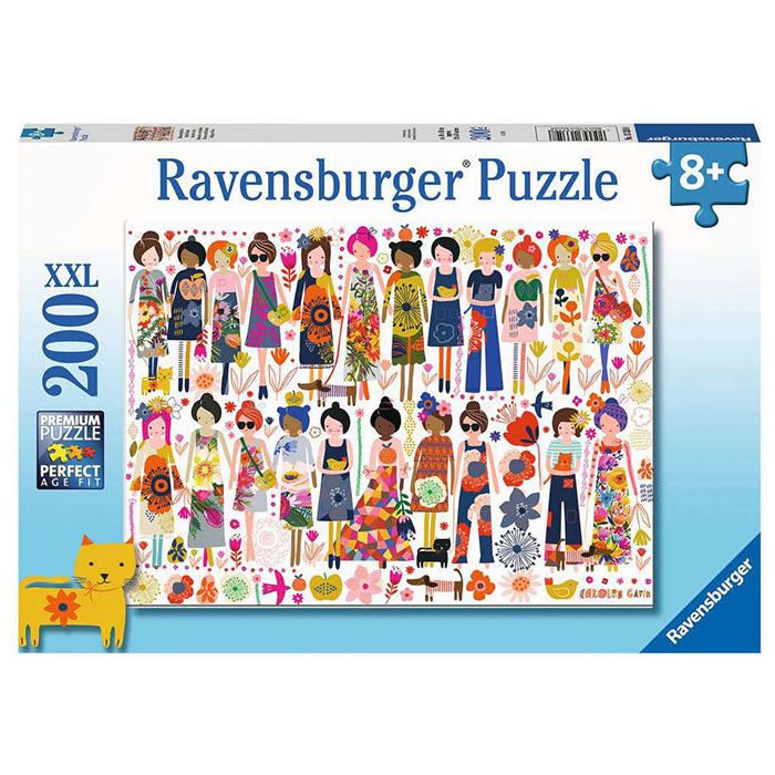 Ravensburger 200 Piece Puzzle Flowers and Friends