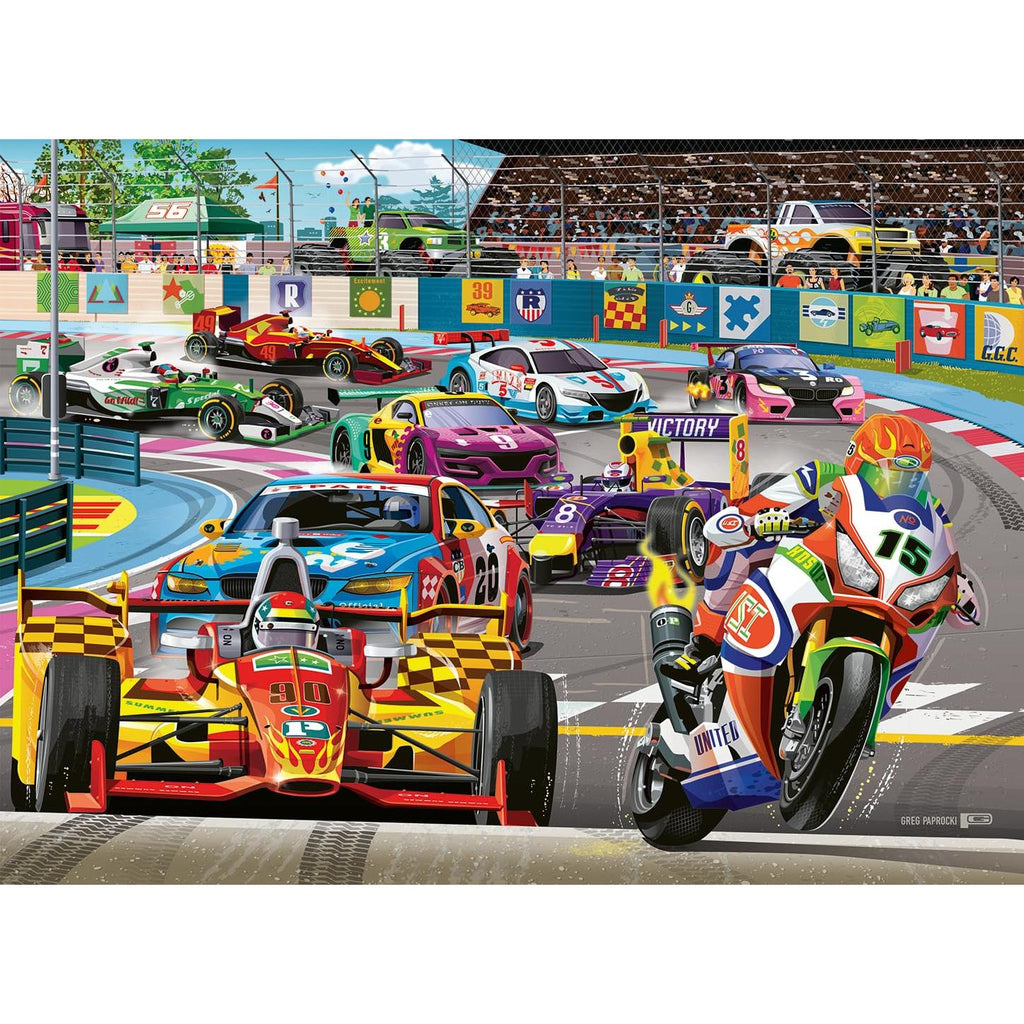 Ravensburger 60 Piece Puzzle Racetrack Rally