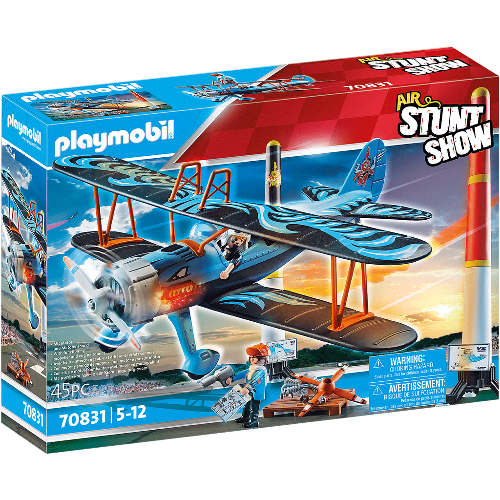 Playmobil City Air Stunt Show Phoenix Biplane