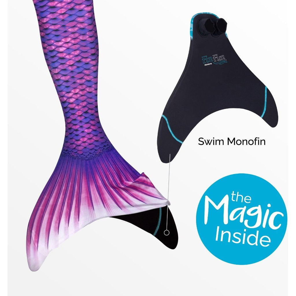 Fin Fun Mermaid Tail with Monofin Magenta 