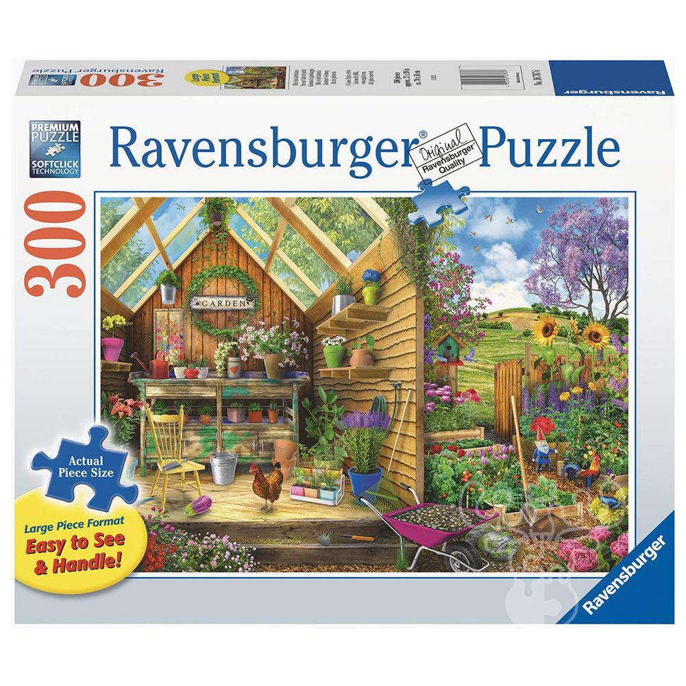 Ravensburger 300 Piece Puzzle Large Format Gardener's Getaway