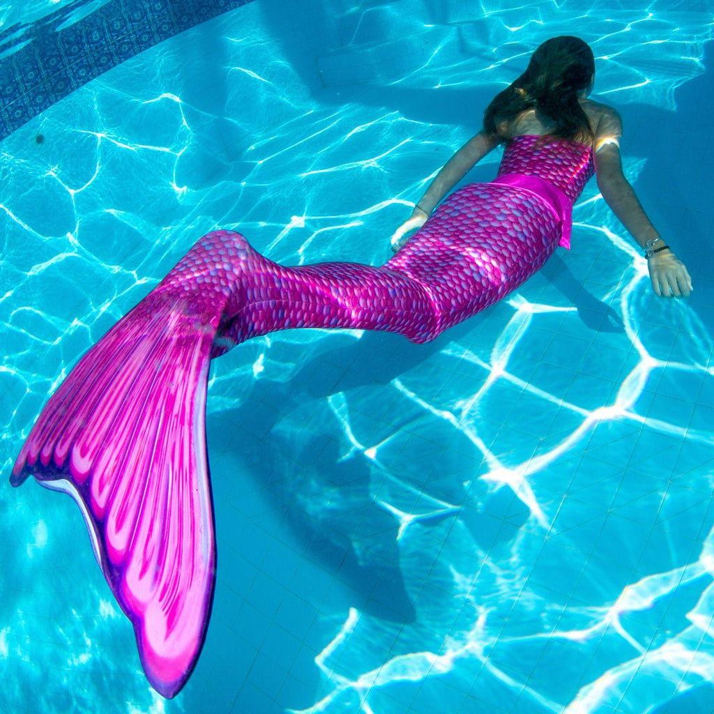 Fin Fun Mermaid Tail with Monofin Malibu Pink Adult Medium