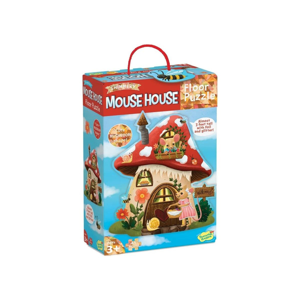 Peaceable Kingdom Floor Puzzle Mouse House