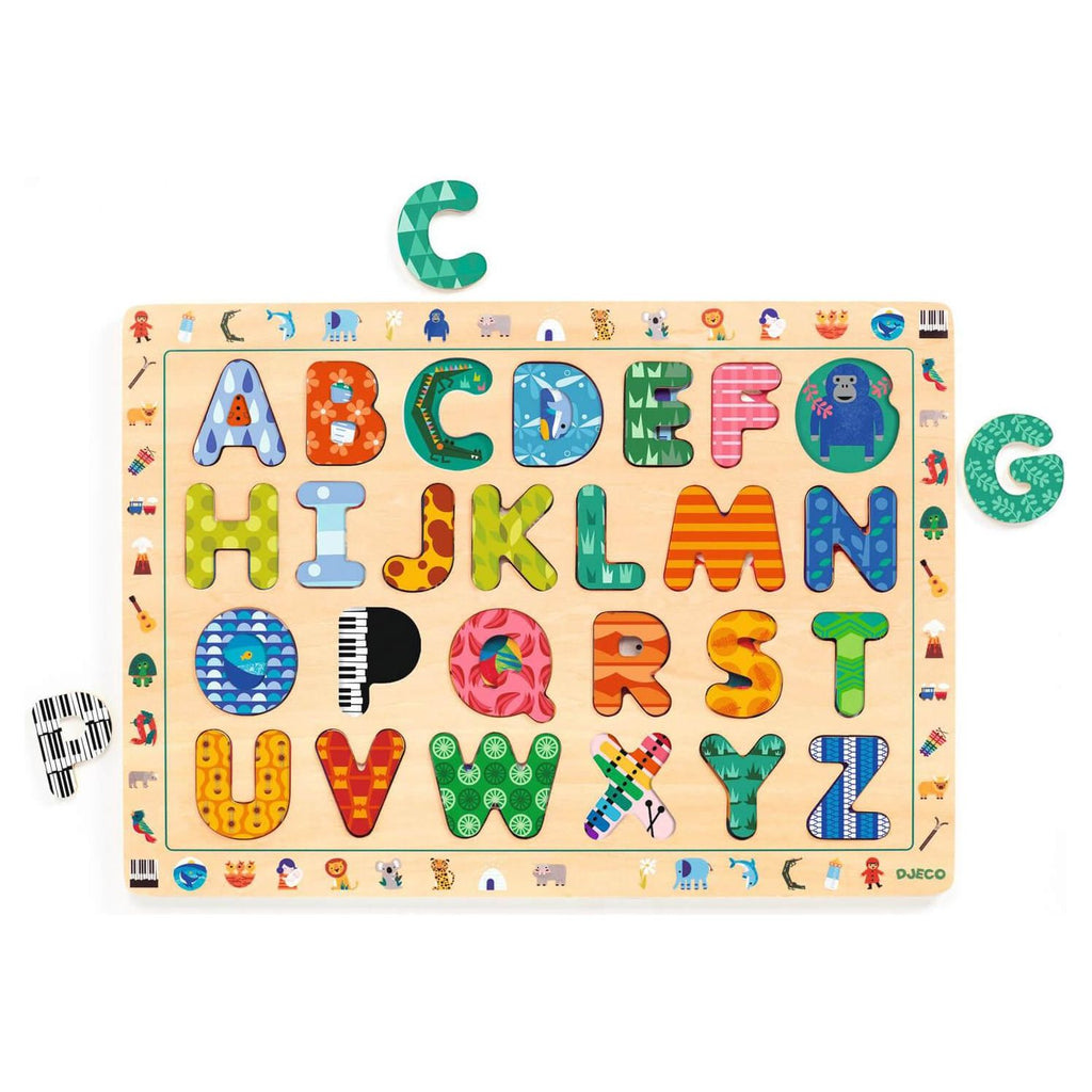 Djeco Puzzle 26 Piece ABC Alphabet