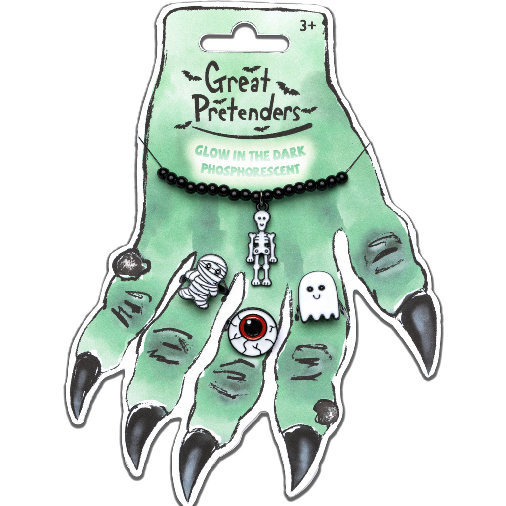 Great Pretenders Witch Hand Card with 3 Rings and Bracelet 84111