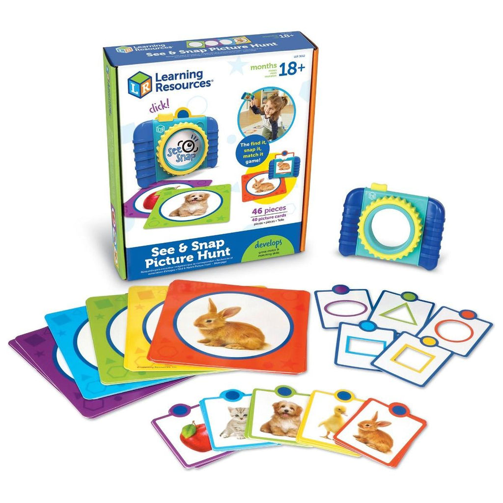 Learning Resources See & Shape Picture Hunt flashcards flash card toddler matching game shapes ontario canada