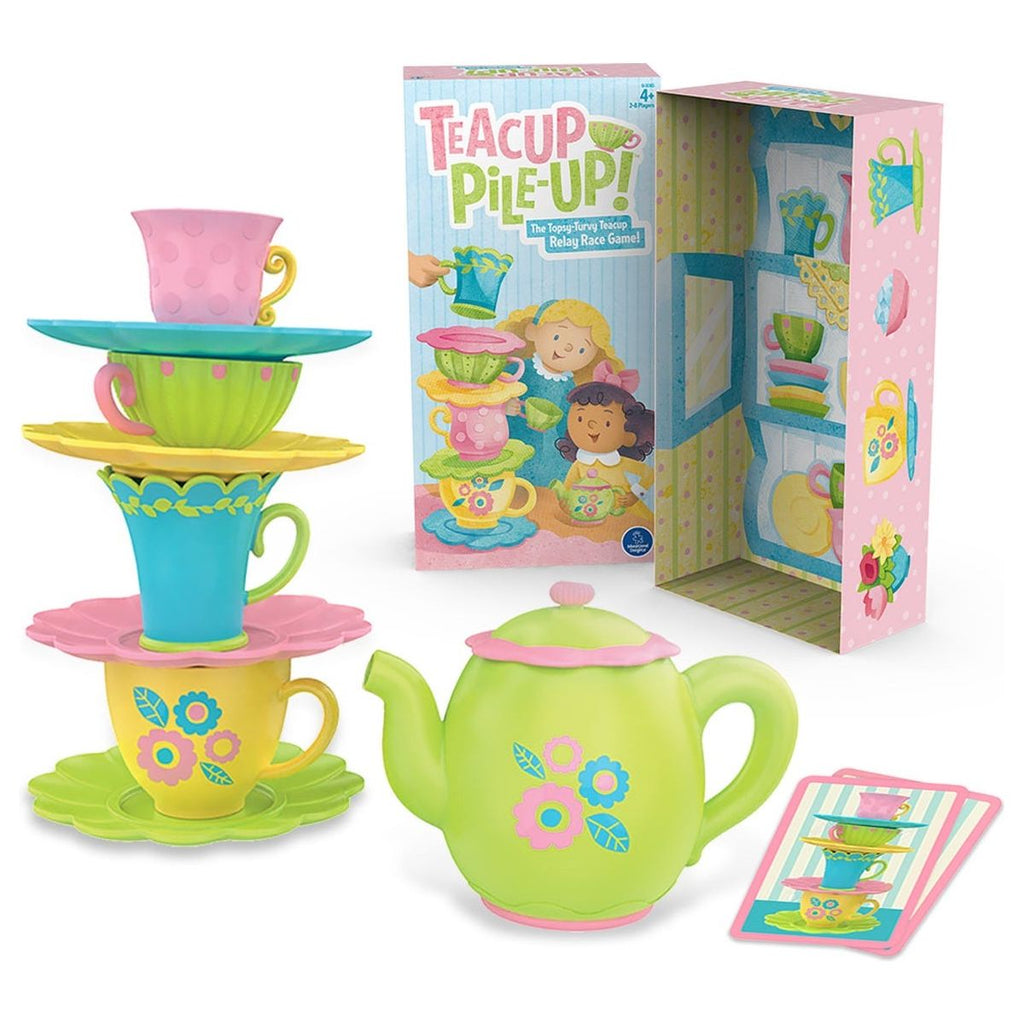 Educational Insights Tea Cup Pile Up Relay Race Game