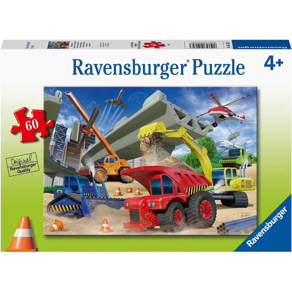 Ravensburger 60 Piece Puzzle Construction Trucks 05182 canada ontario