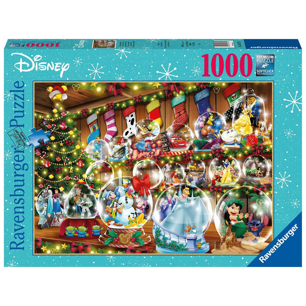 Ravensburger 1000 Piece Puzzle Disney Christmas Snow Globes 16772