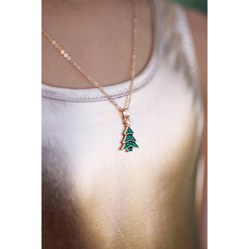 Great Pretenders Christmas Tree Necklace and Rings