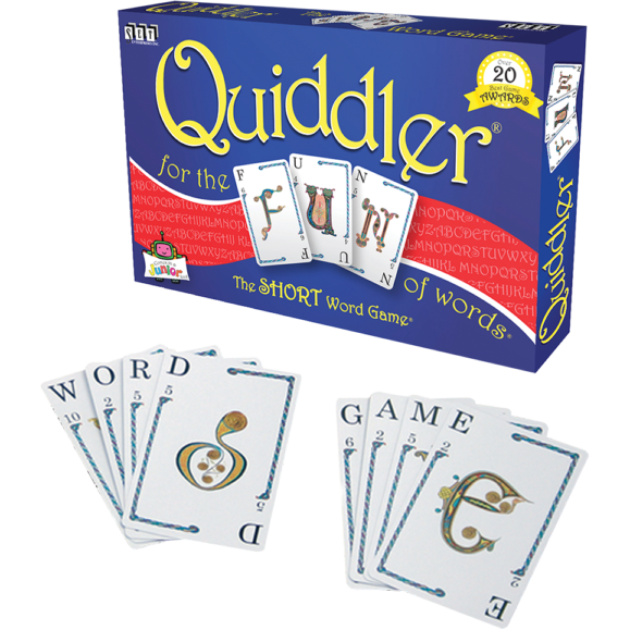 Quiddler short word game set enterprises play monster canada ontario family board games