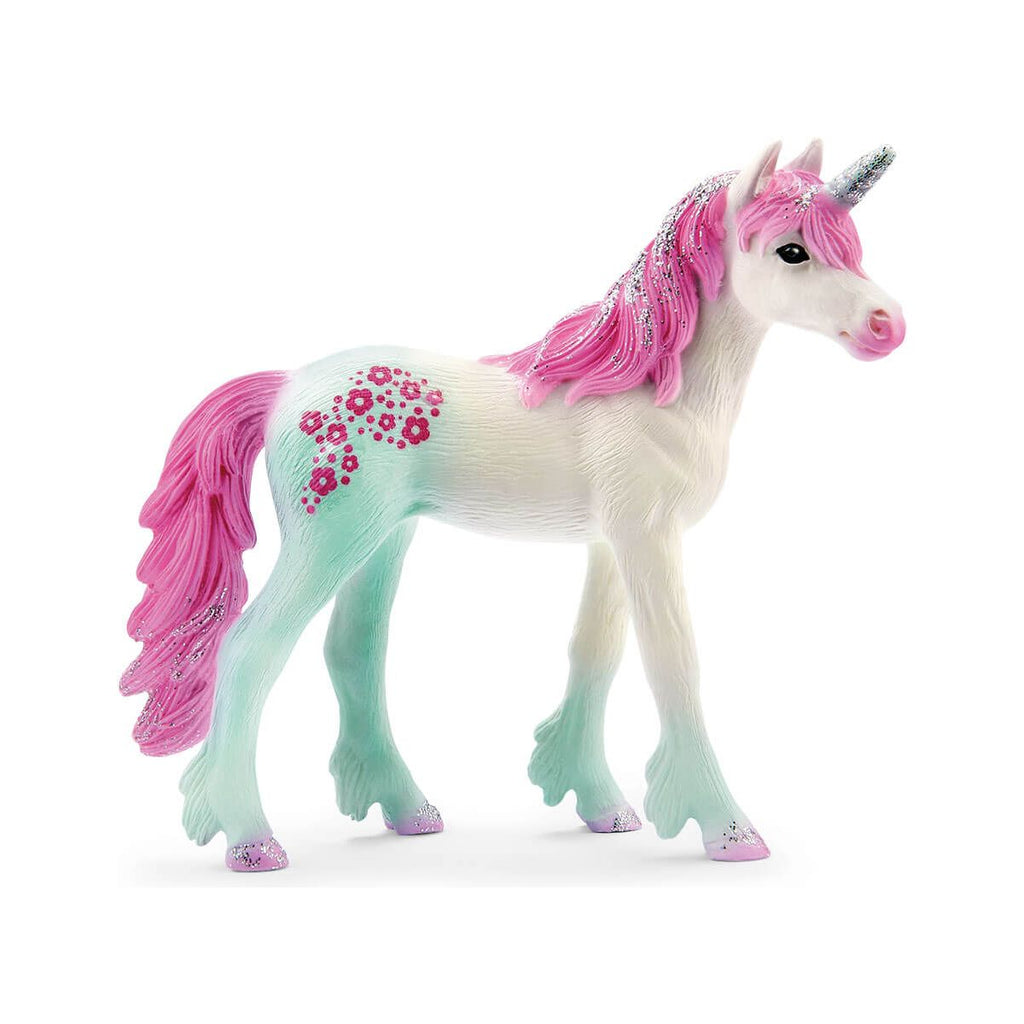 Schleich Bayala Unicorn Rajana 70597 pink turquoise teal foal glitter canada ontario
