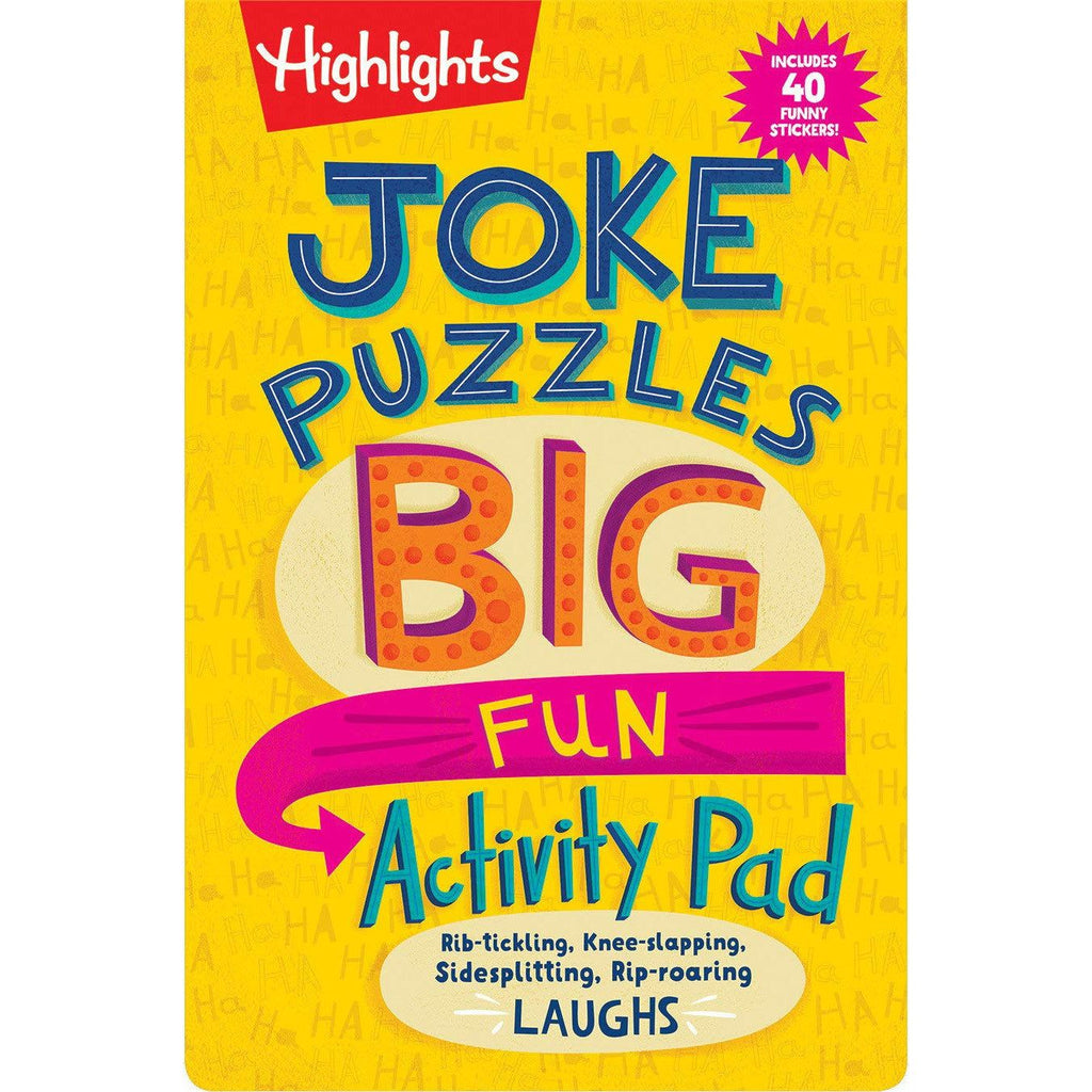 Joke Puzzles Big Fun Activity Pad highlights