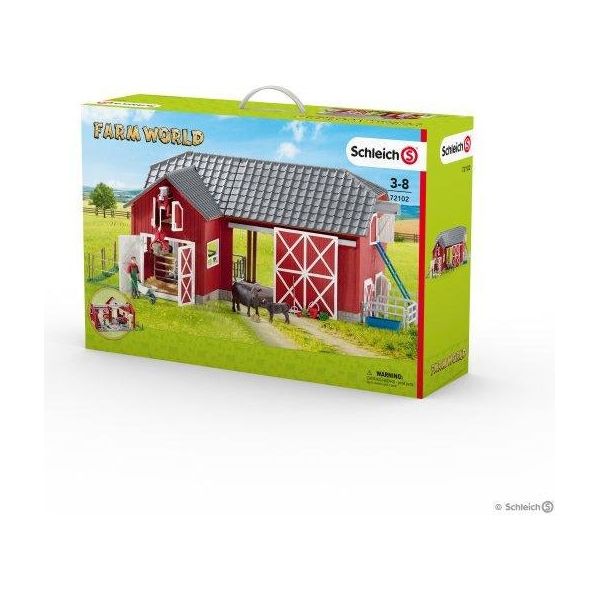 Schleich Large Red Barn with Accessories