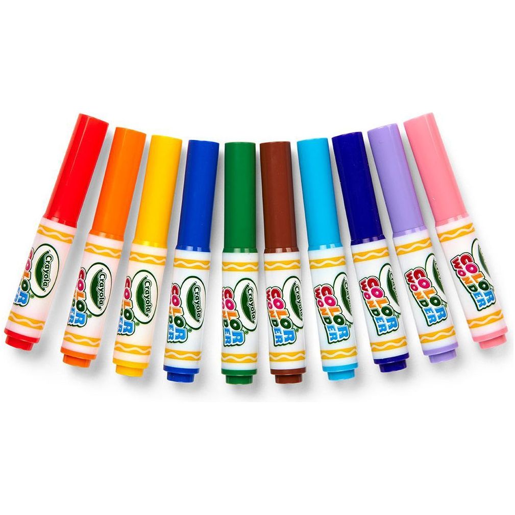 Crayola Colour Wonder Classic Mini Markers 10 Pack