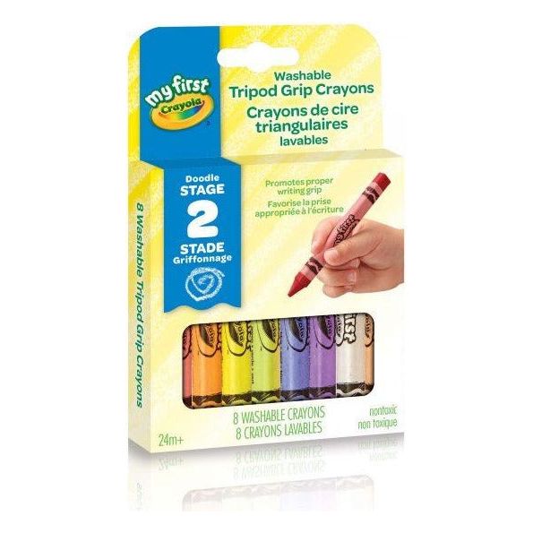 Crayola My First Washable Triangular Crayons 8 Pack