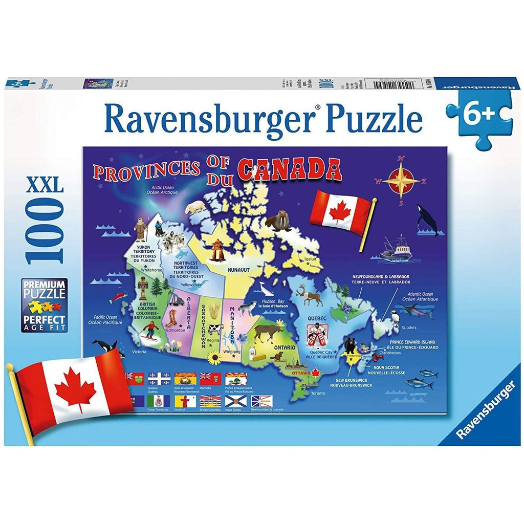Ravensburger 100 Piece Puzzle Map of Canada 10569 canada ontario