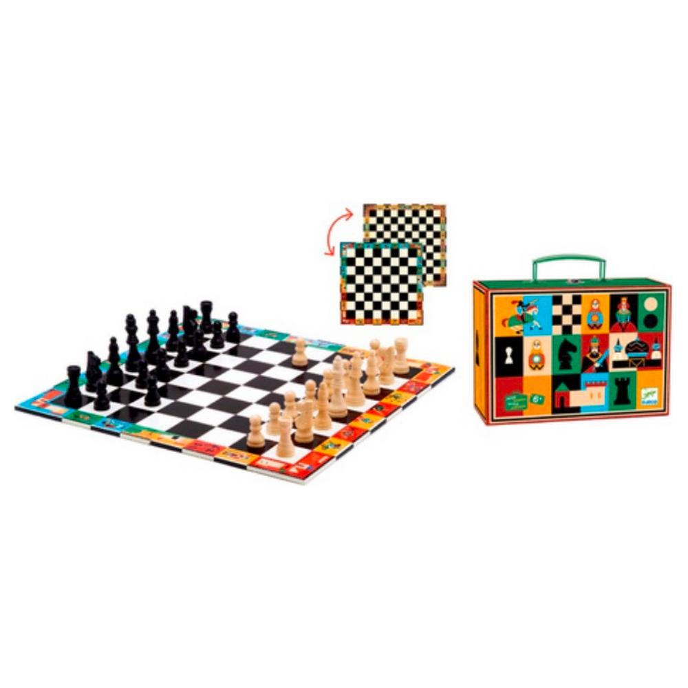 Djeco Chess & Checkers Set
