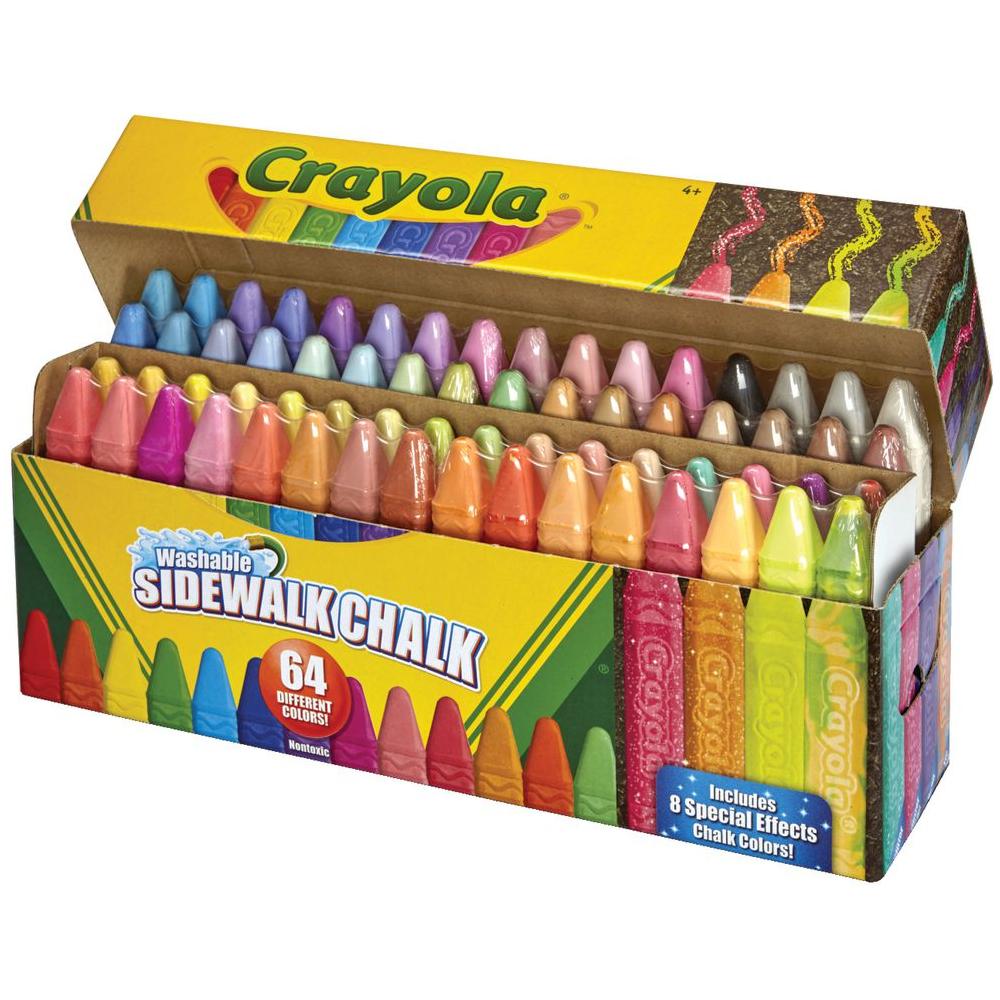 Crayola Sidewalk Chalk 64 Pack canada ontario glitter