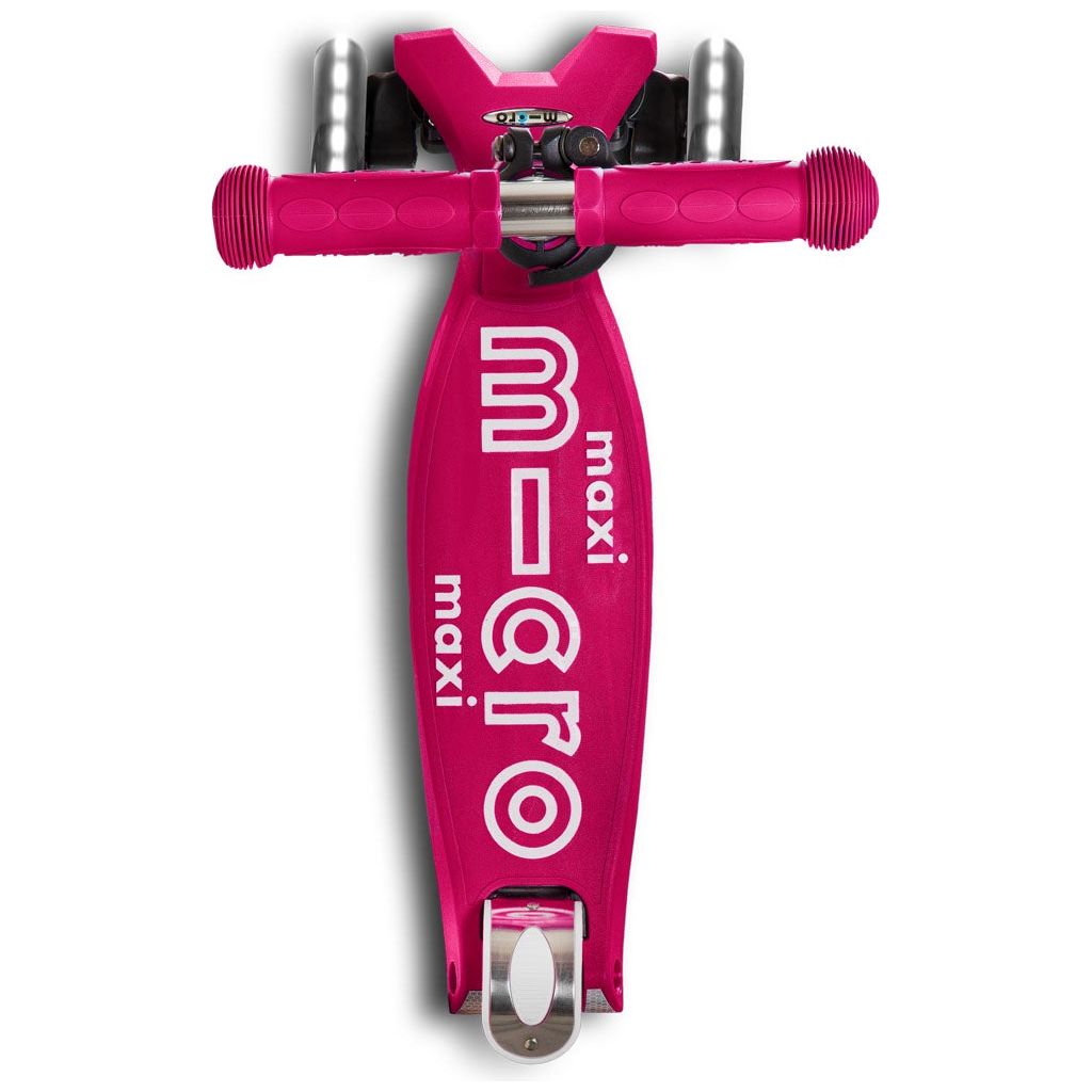MICRO Maxi Deluxe LED Kickboard Scooter Pink