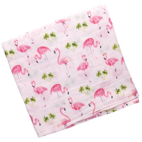 Stephen Joseph Muslin Blanket Flamingo
