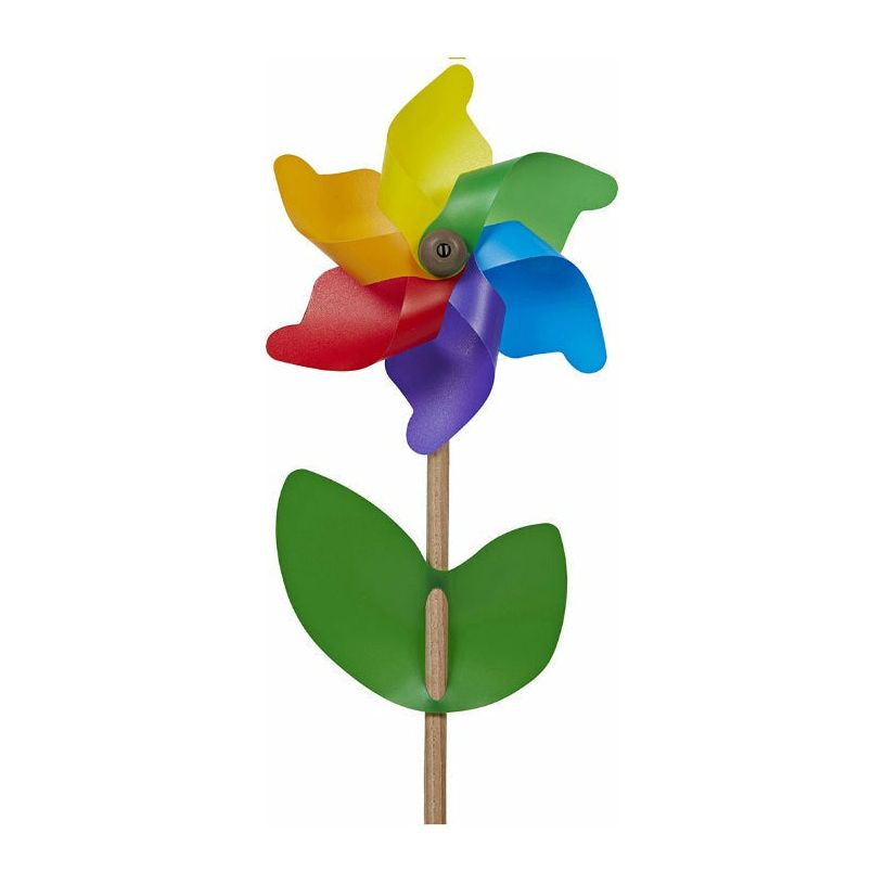 Giobas 21cm Rainbow Flower Pinwheel
