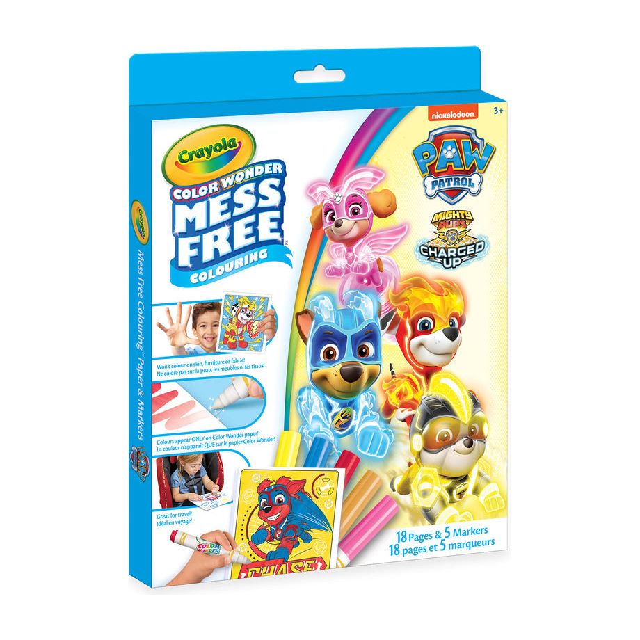 Crayola Colour Wonder Paw Patrol Kit mighty pups charged up