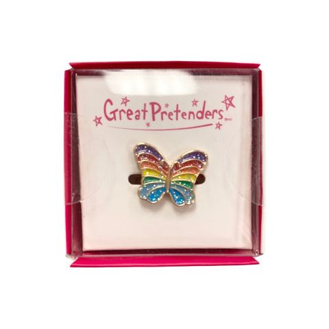 Great Pretenders Rainbow Butterfly Ring