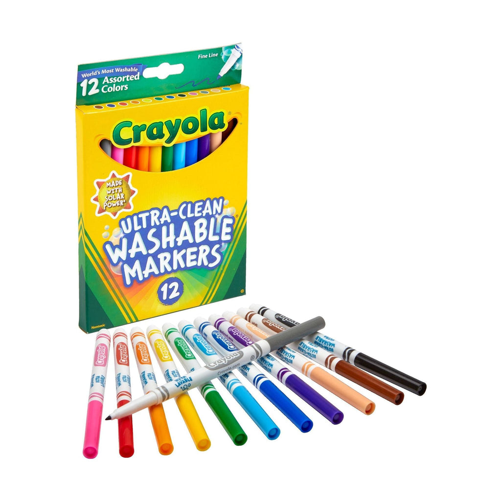 Crayola Ultra Clean Washable Markers Fine Line 12 Colours