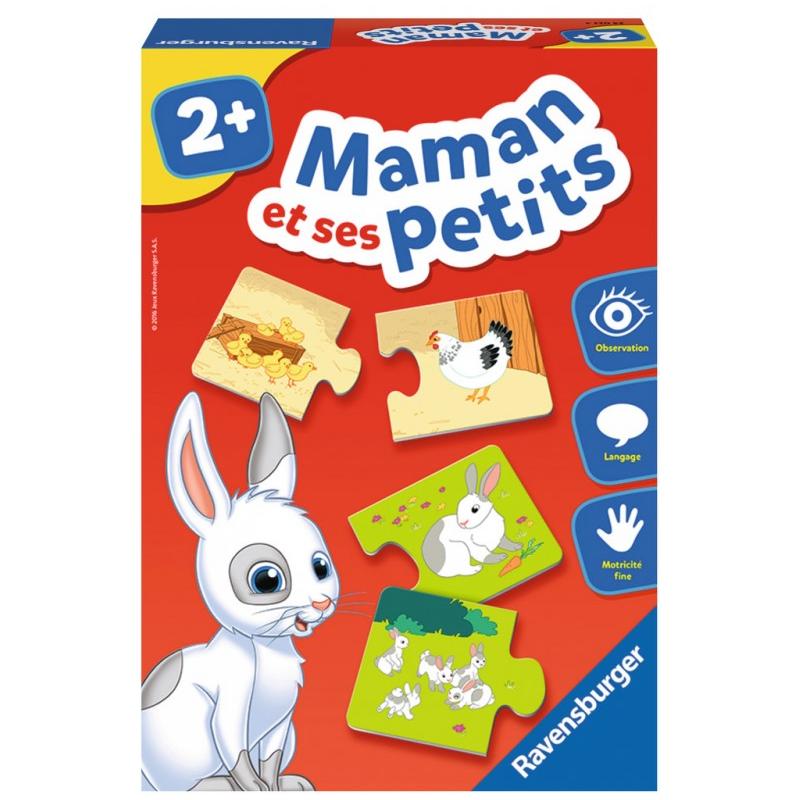 Ravensburger Maman et ses Petits French Game Puzzle canada ontario francais jeux