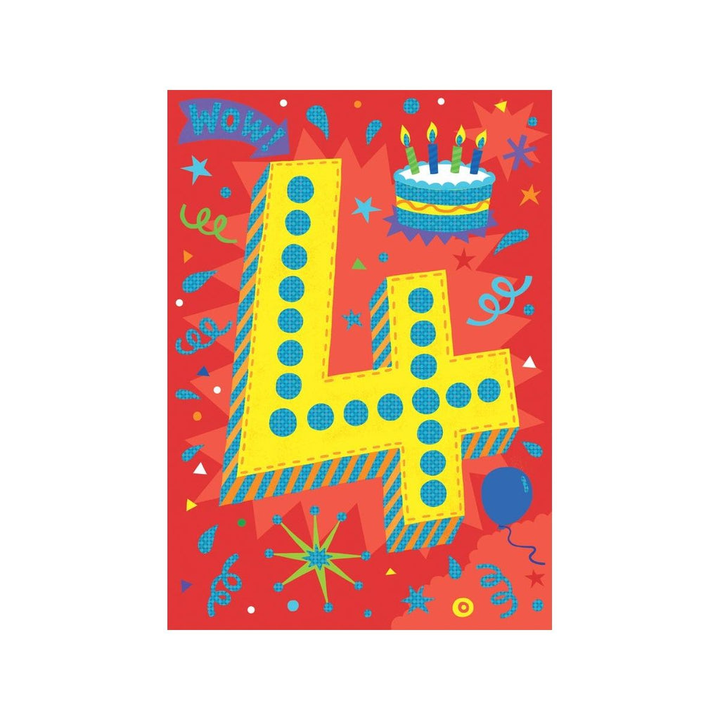 Peaceable Kingdom Birthday Card Age 4