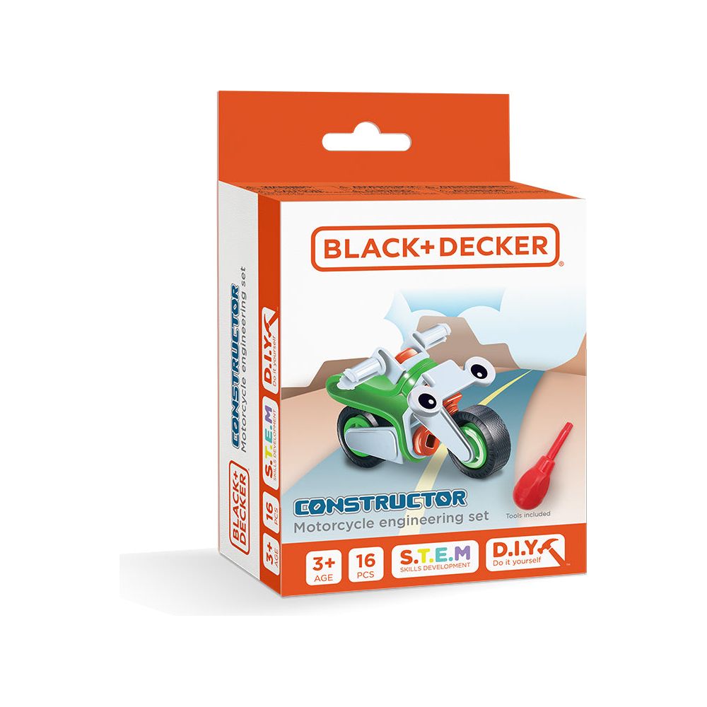 Black & Decker Constructor Jr Motorcycle Engineering Set