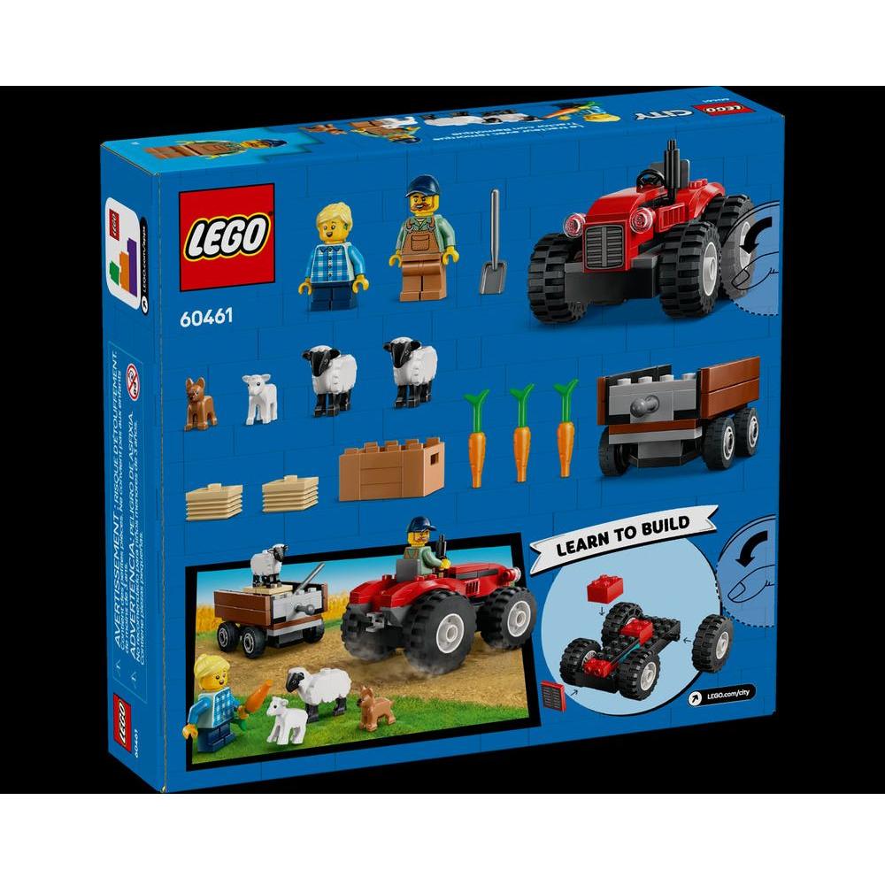 LEGO City Red Farm Tractor with Trailer & Sheep