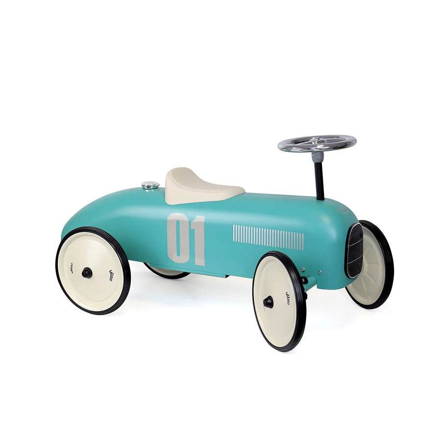 Vilac Ride-On Vintage Car Aqua – The Rocking Horse Toys