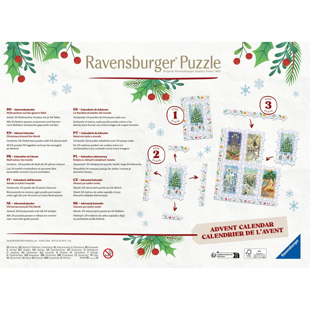 Ravensburger Puzzle Advent Calendar 2025 Christmas Around The World