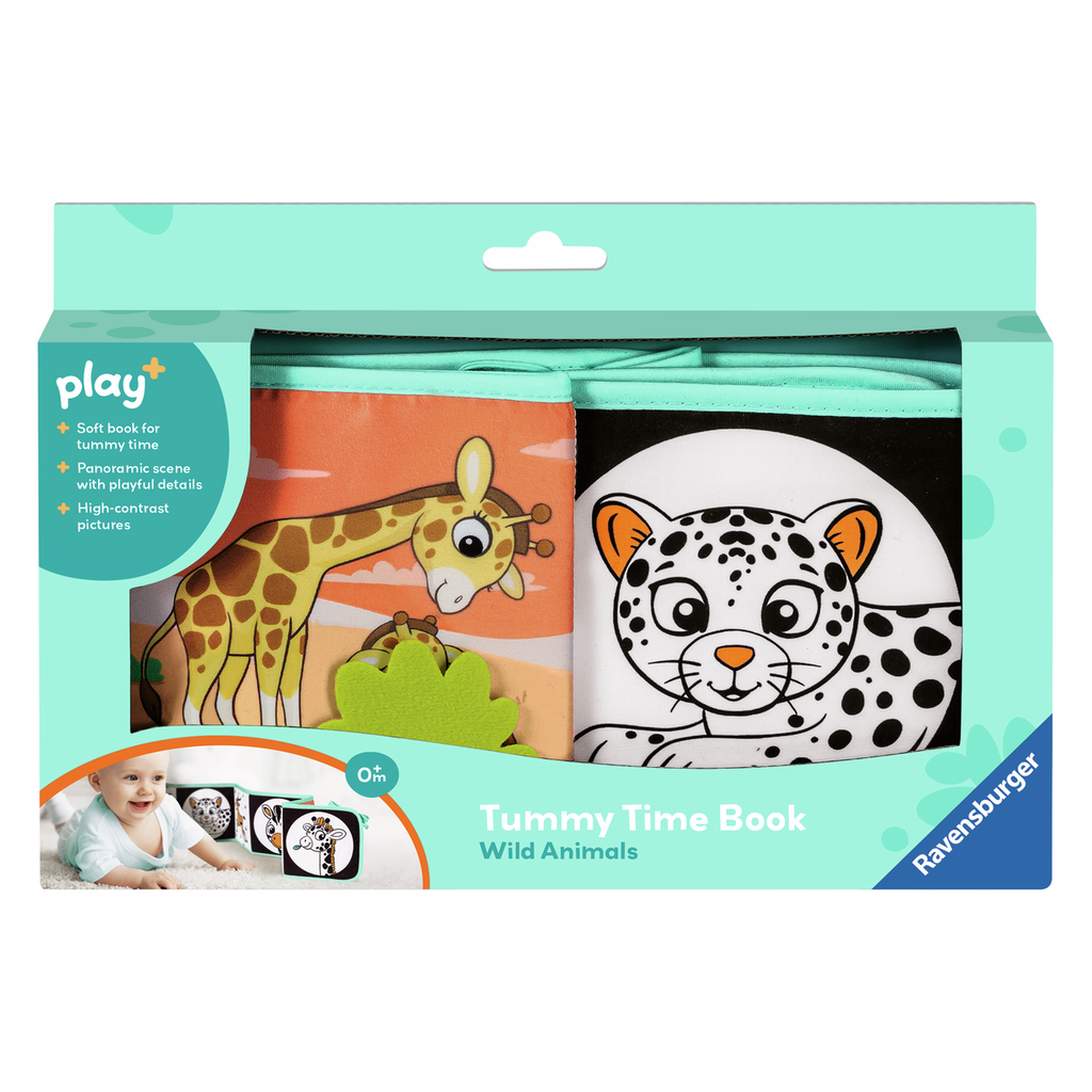 Ravensburger Play+ Tummy Time Book Wild Animals