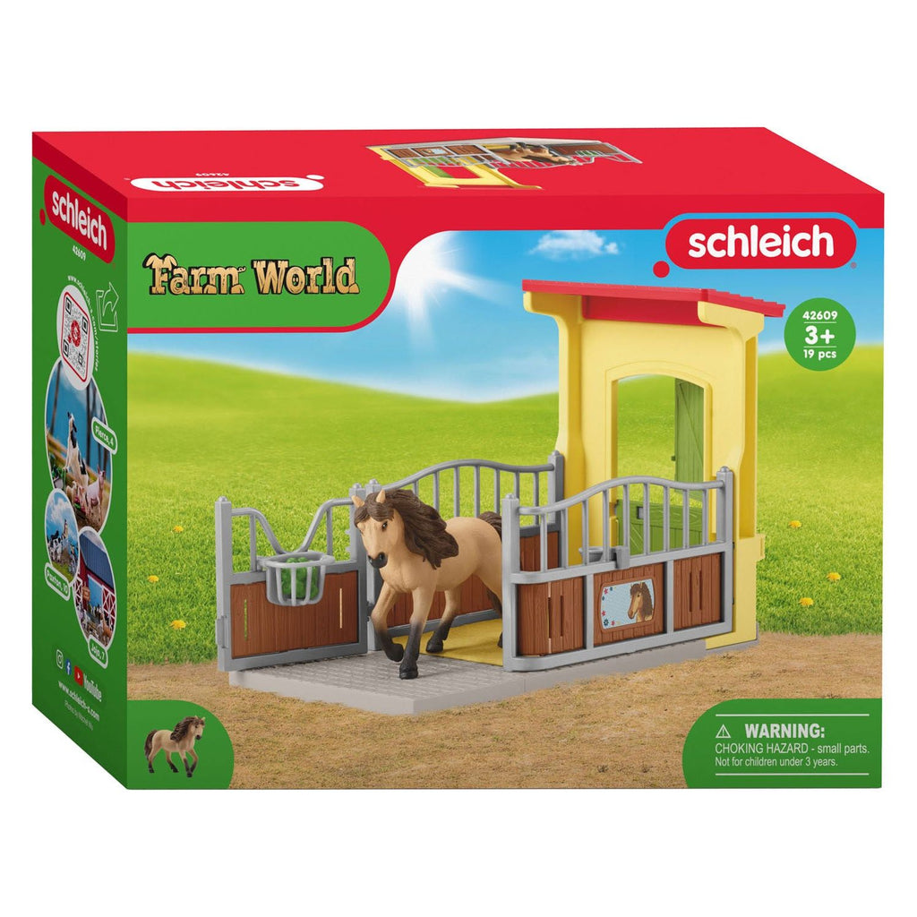 Schleich Horse Club Pony Box with Iceland Pony Stallion