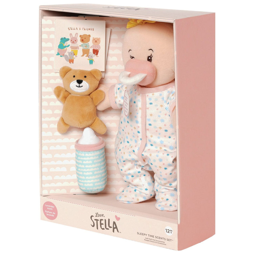 Love, Stella Sleepy Time Set Peach Doll with Blonde Tuft