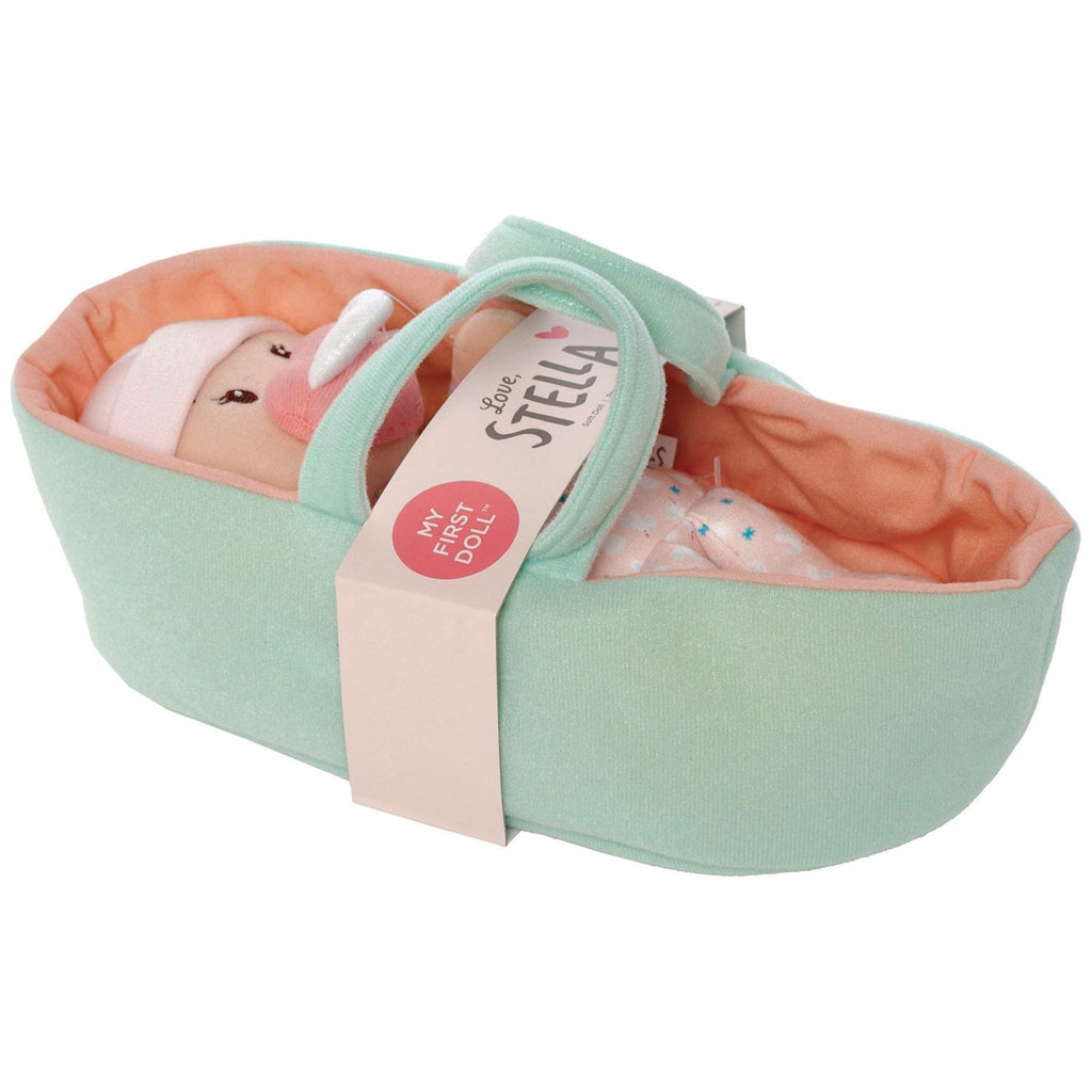 Love, Stella My First Doll Peach & Bassinet