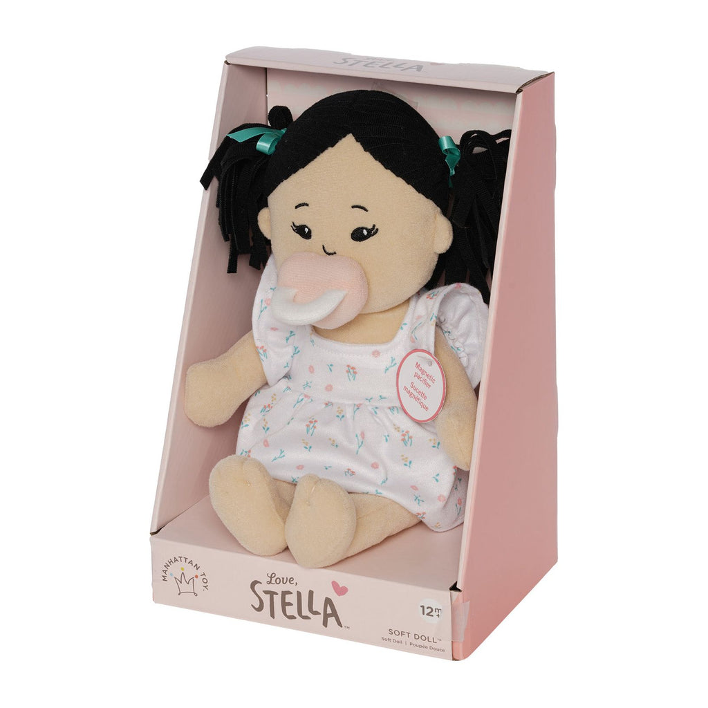Love, Stella Doll Light Beige with Black Pigtails
