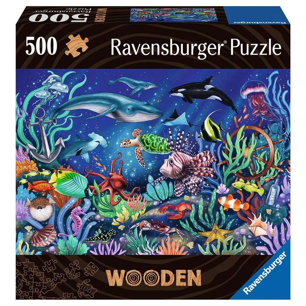 Ravensburger 500 Piece Puzzle Wooden Under the Sea 17515