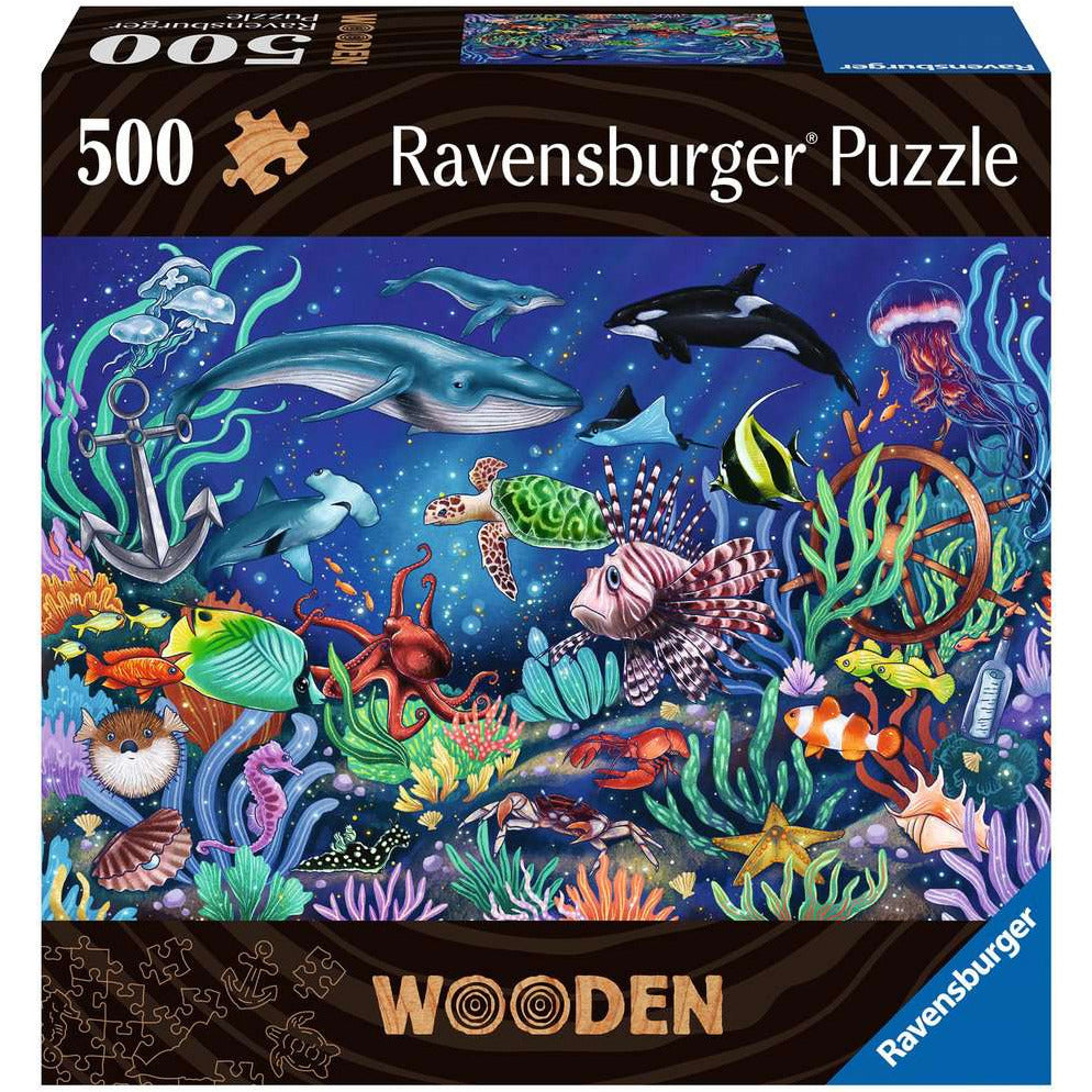 Ravensburger 500 Piece Puzzle Wooden Under the Sea 17515
