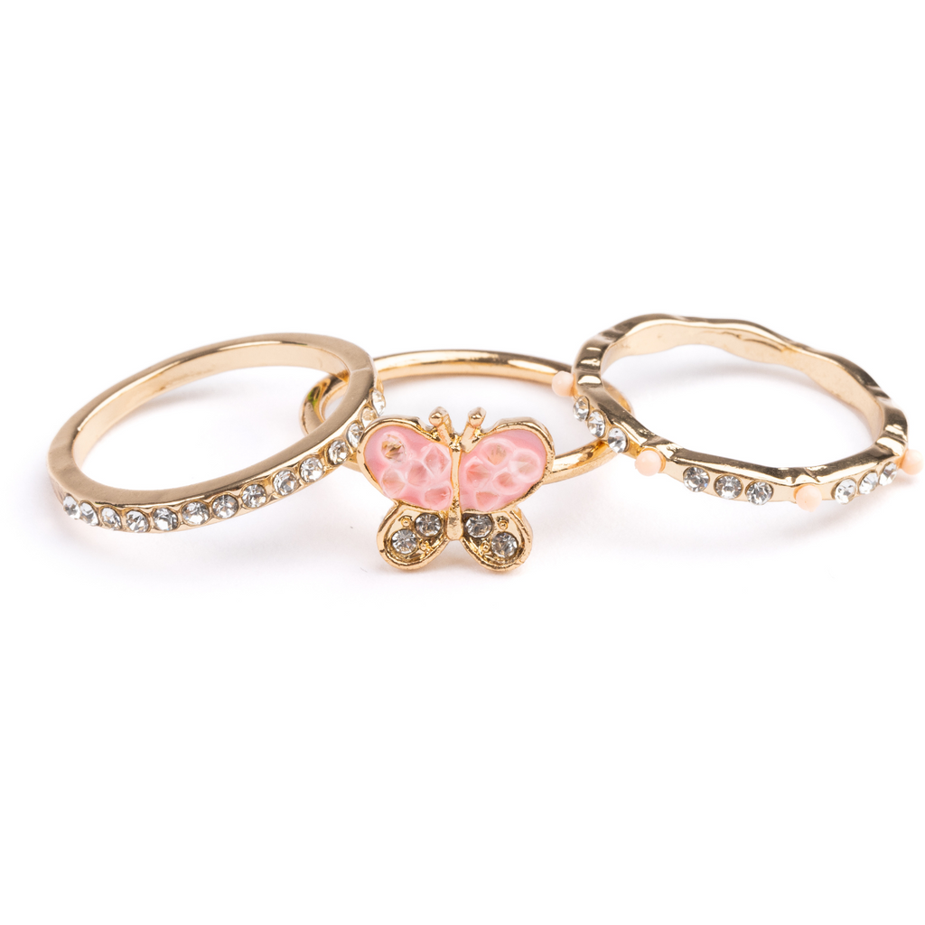 Great Pretenders Rings Set Boutique Chic Butterfly Garden