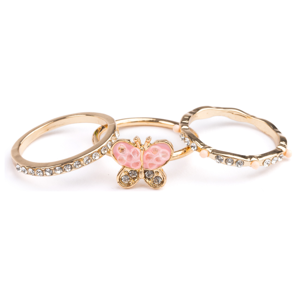 Great Pretenders Rings Set Boutique Chic Butterfly Garden