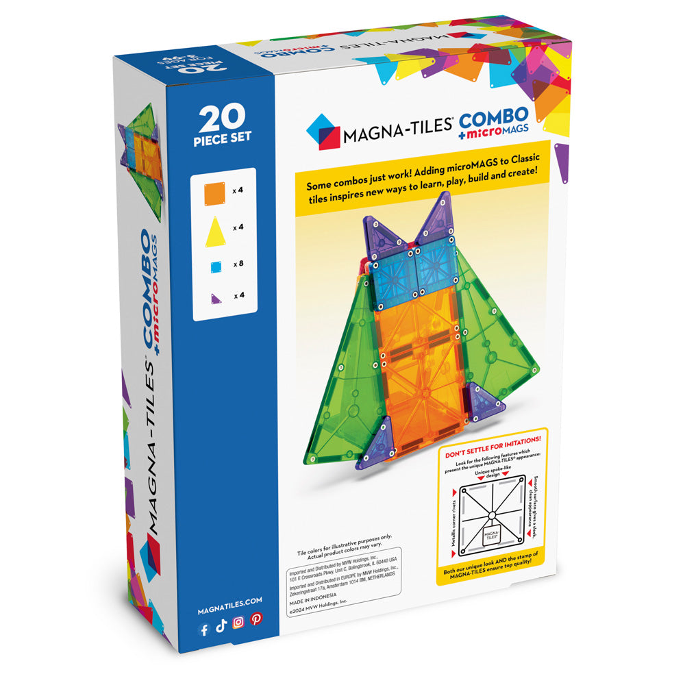 Magna-Tiles Combo 20 Piece Set