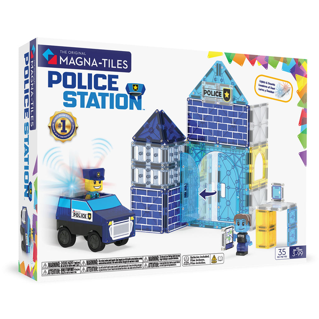 MAGNA-TILES Police Station