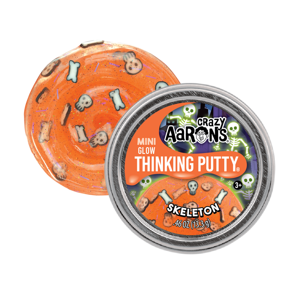 Crazy Aaron's Thinking Putty 2" Mini Tin Skeleton